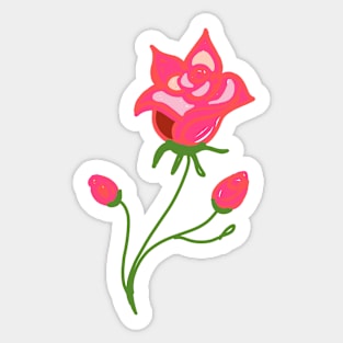 RED ROSE Sticker